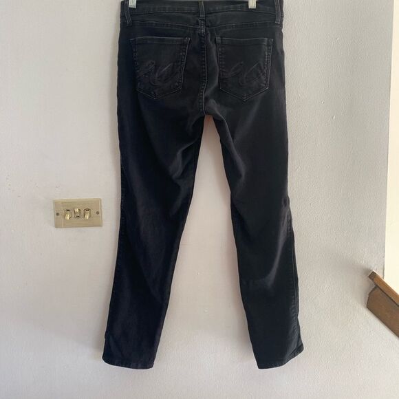 Express Stella cropped black jean leggings size 8 - Picture 4 of 11